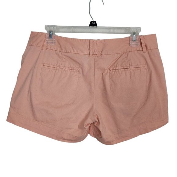 The Limited Sz 6 Low Rise Peach Shorts Stretch Khaki Fabric Lightweight Everyday - Picture 2 of 7